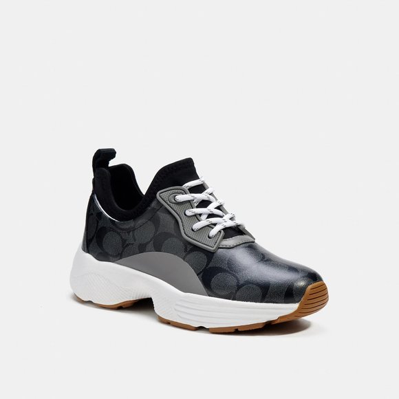 $108 *NEW* (8.5) COACH Signature Coated Canvas Sneaker - Picture 5 of 5